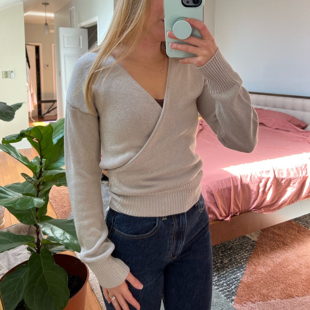 Zara wrap sweater